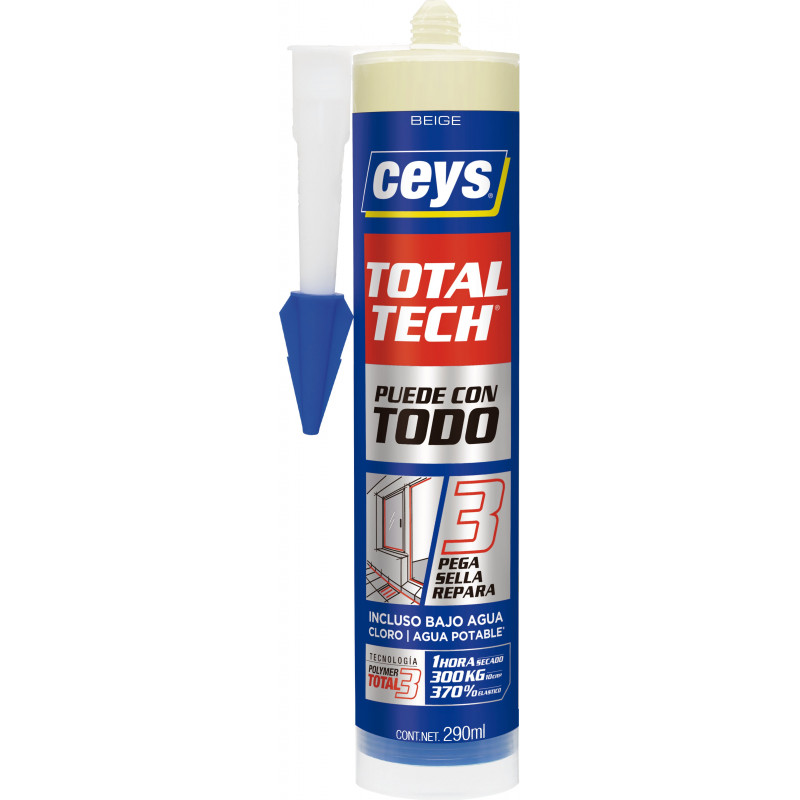 POLIMERO CEYS TOTAL TECH BLANCO CARTUCHO 290ML