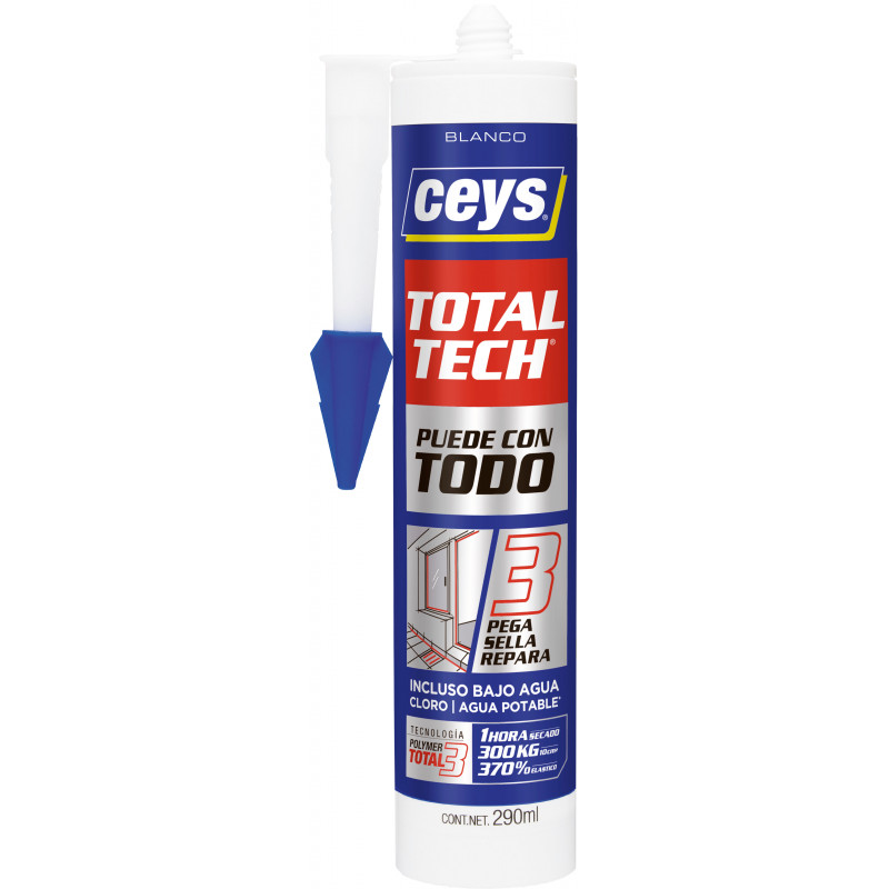 POLIMERO CEYS TOTAL TECH TRANSPARENTE CART. 290ML