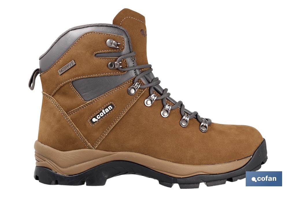 Bota de Montaña Marrón | Tallas de la 37 a la 47 | Bota de Piel Nobuck para Trekking